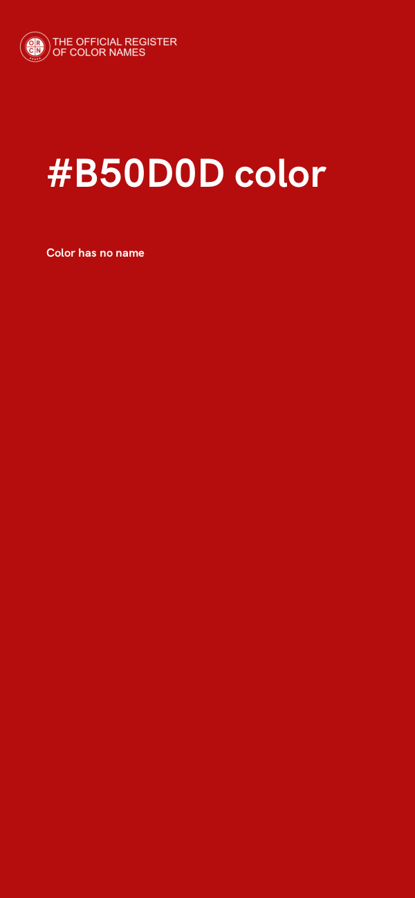 #B50D0D color image