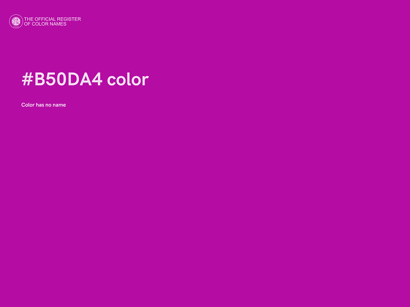 #B50DA4 color image