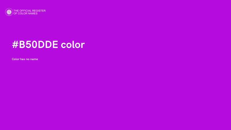 #B50DDE color image