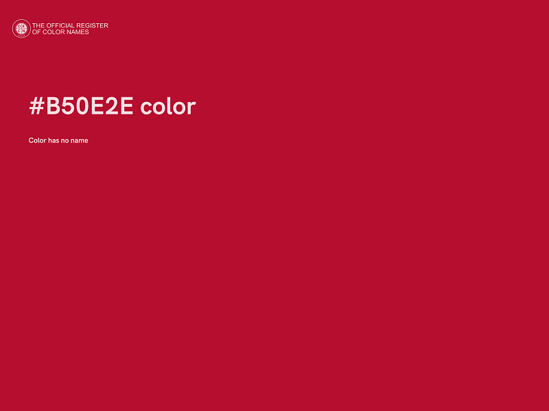 #B50E2E color image