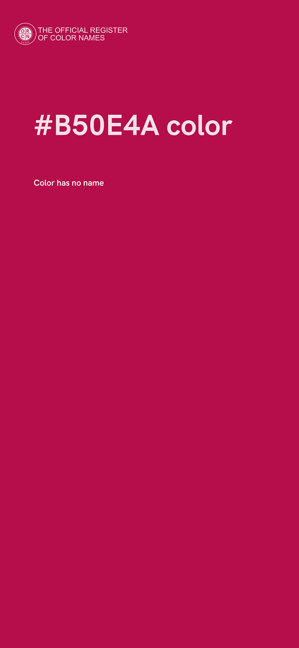 #B50E4A color image