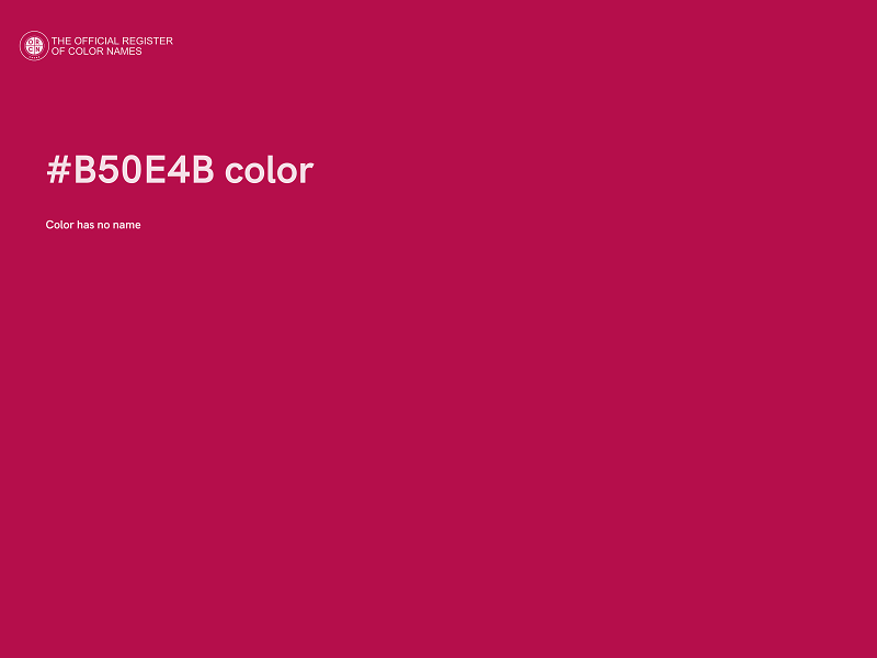 #B50E4B color image