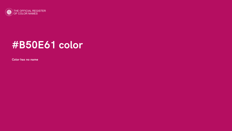 #B50E61 color image