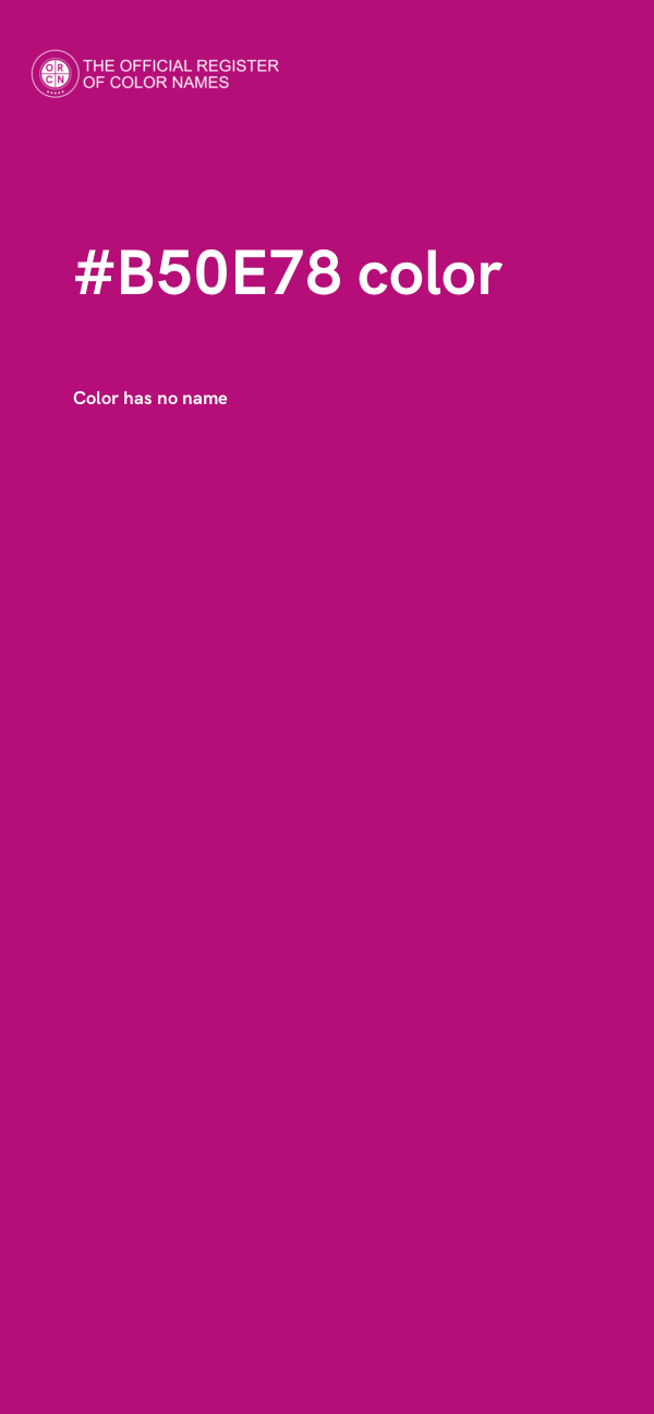 #B50E78 color image