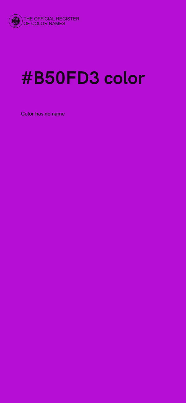 #B50FD3 color image