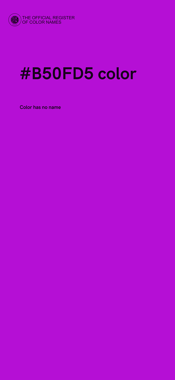 #B50FD5 color image