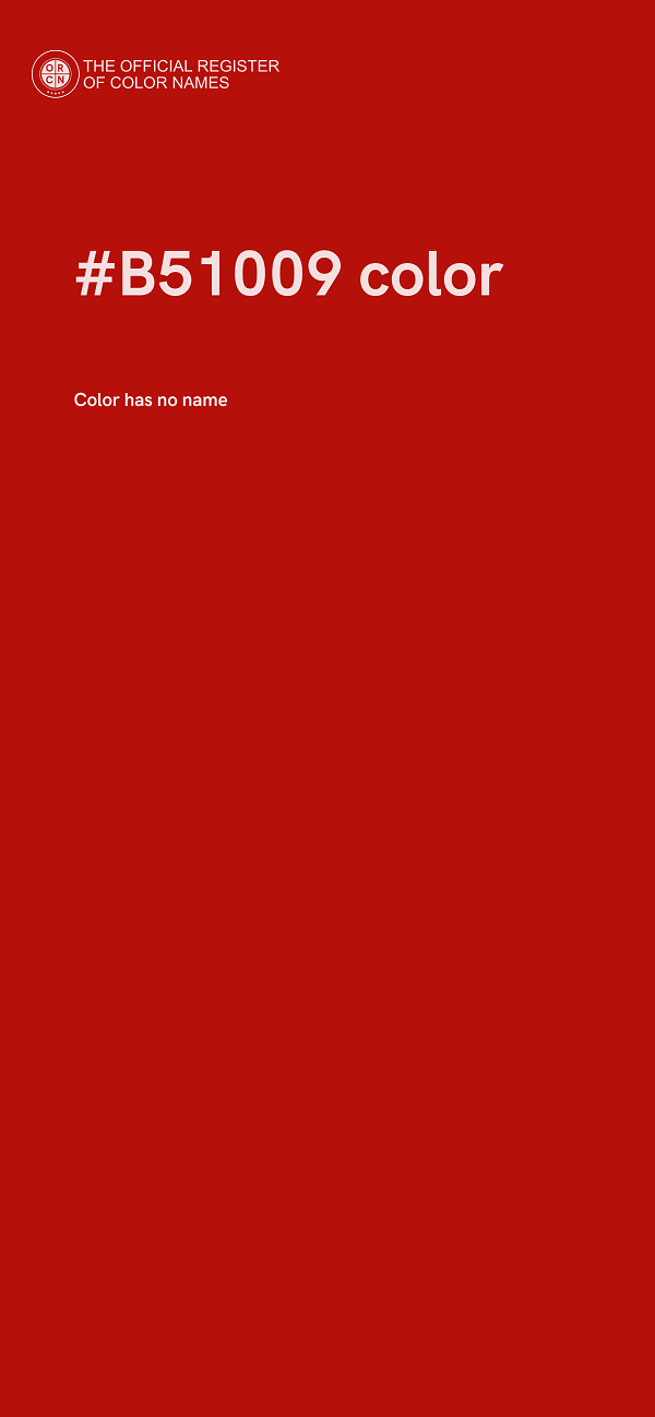 #B51009 color image