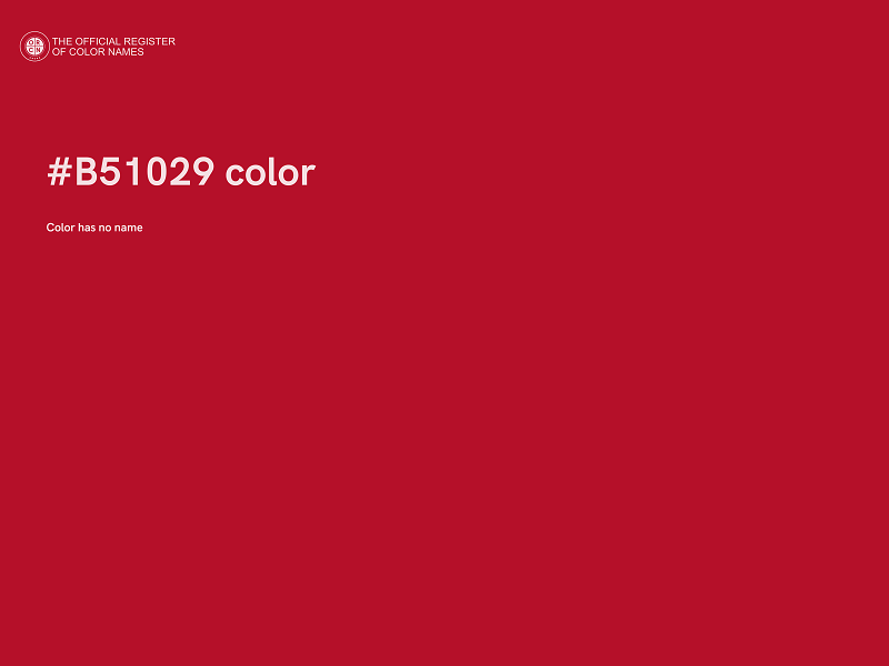 #B51029 color image