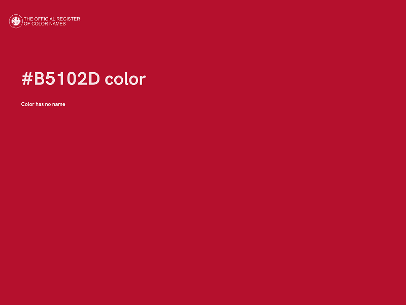 #B5102D color image