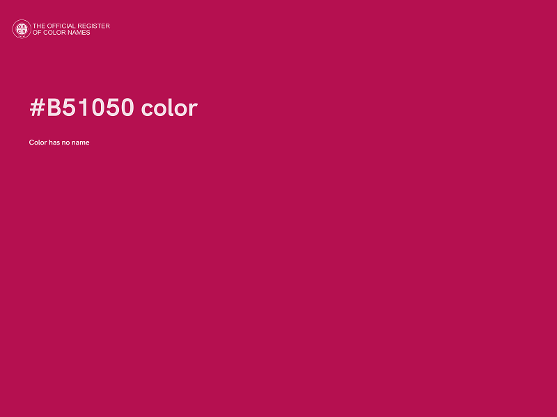 #B51050 color image