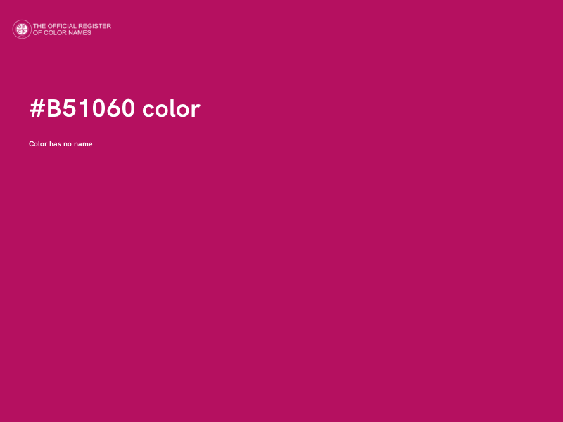 #B51060 color image