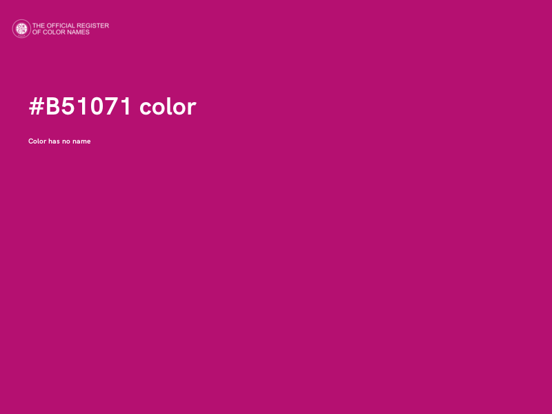 #B51071 color image