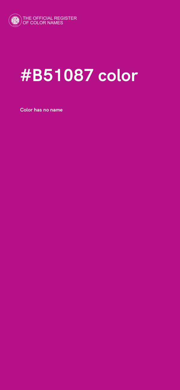 #B51087 color image