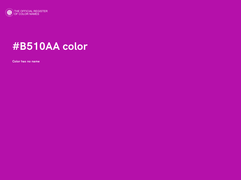 #B510AA color image
