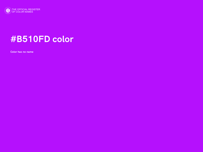 #B510FD color image