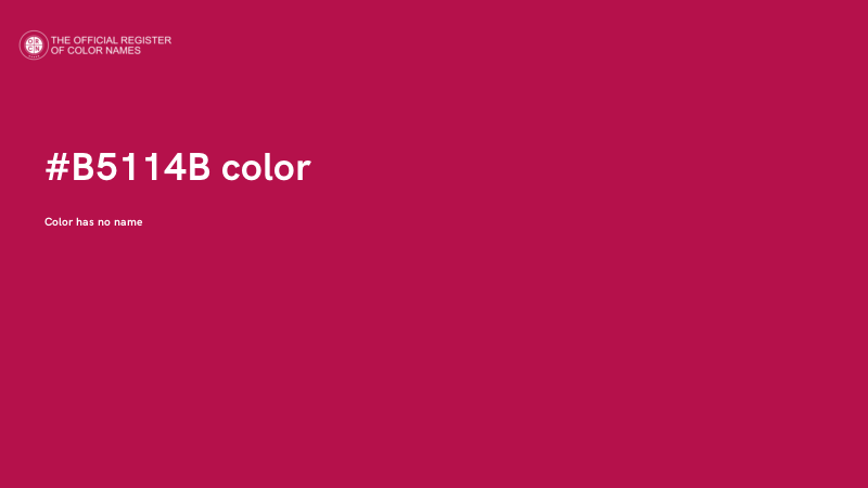 #B5114B color image