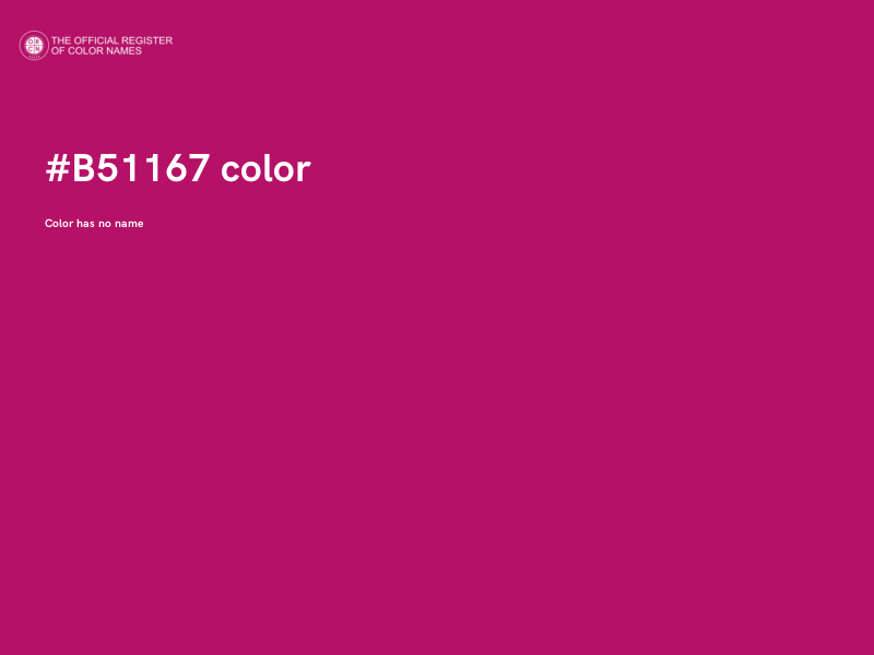 #B51167 color image