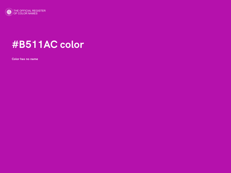 #B511AC color image