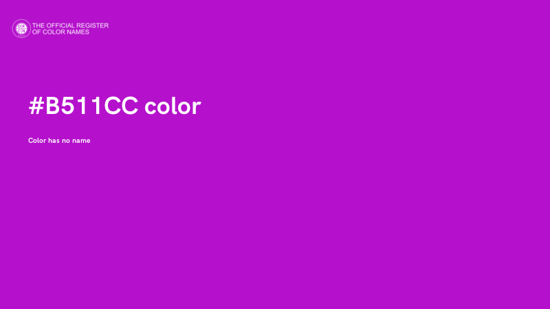 #B511CC color image