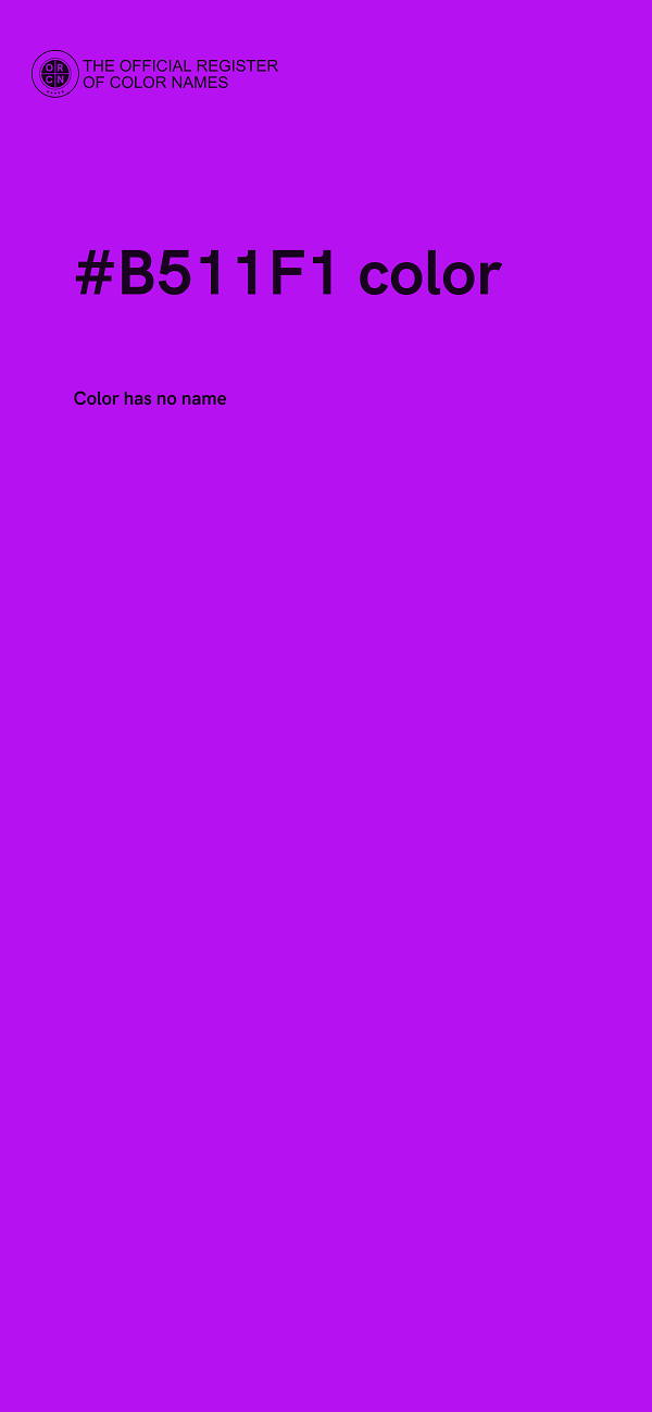 #B511F1 color image
