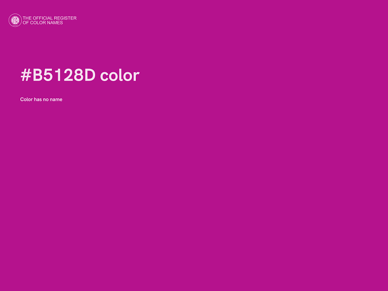 #B5128D color image