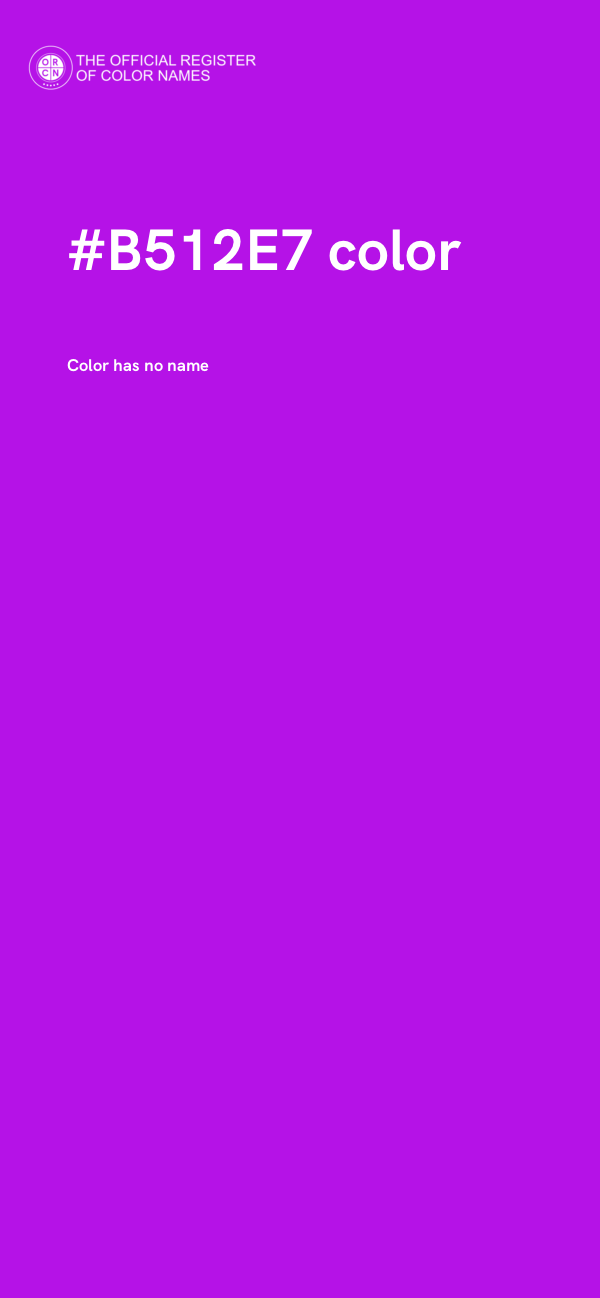 #B512E7 color image