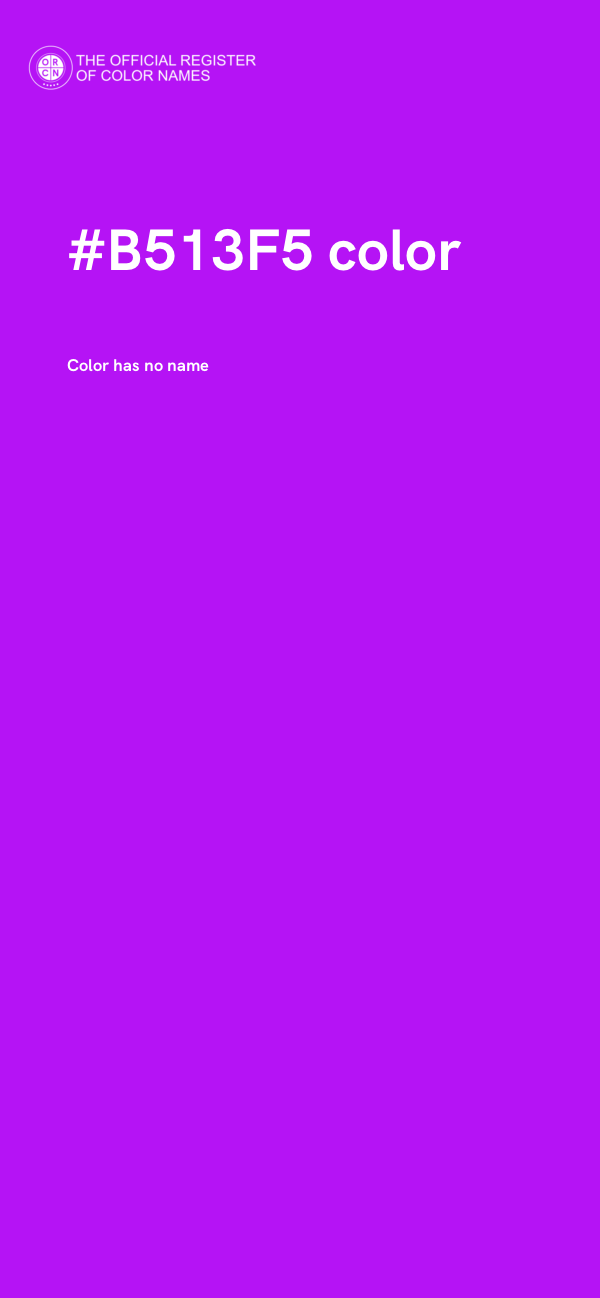 #B513F5 color image