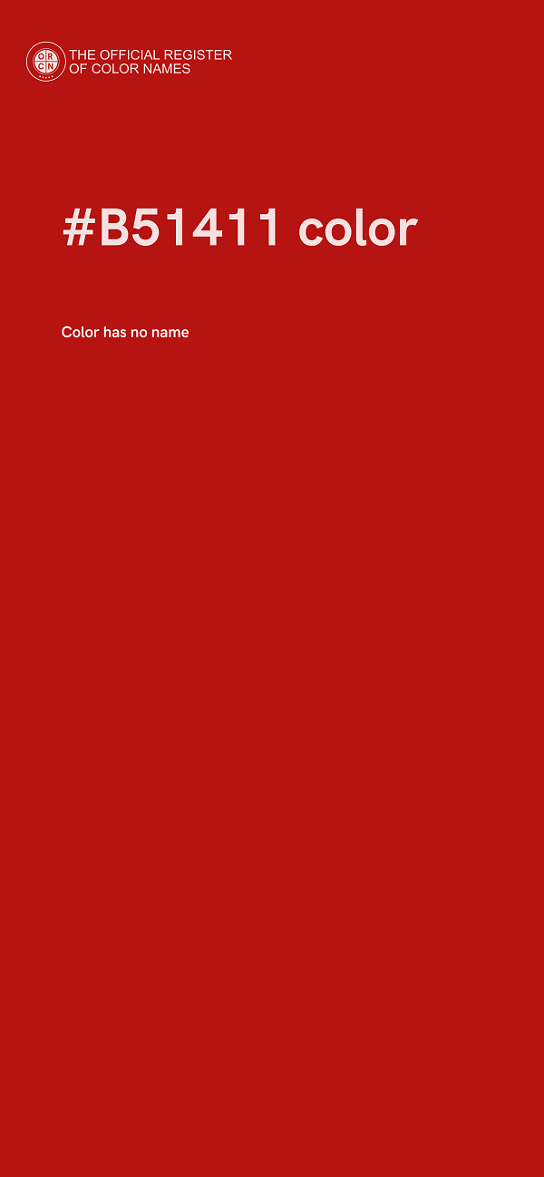 #B51411 color image