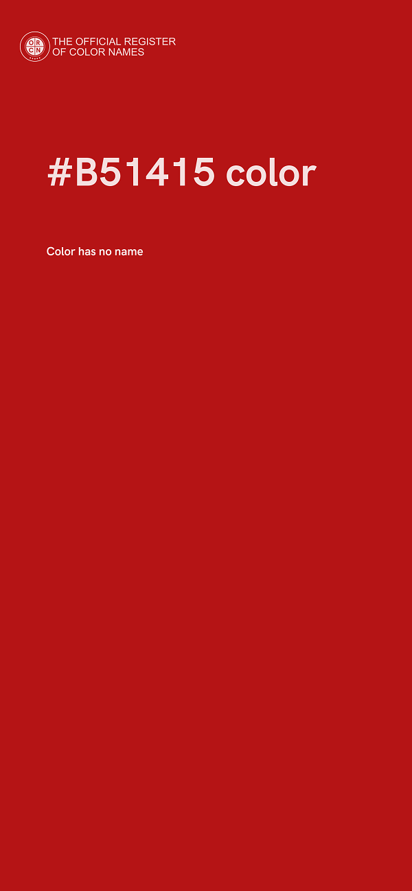 #B51415 color image