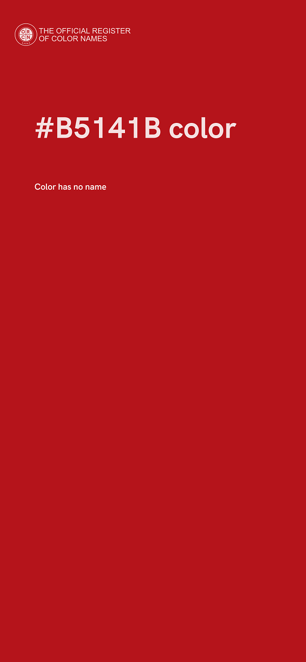 #B5141B color image
