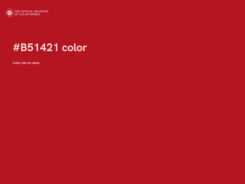 #B51421 color image