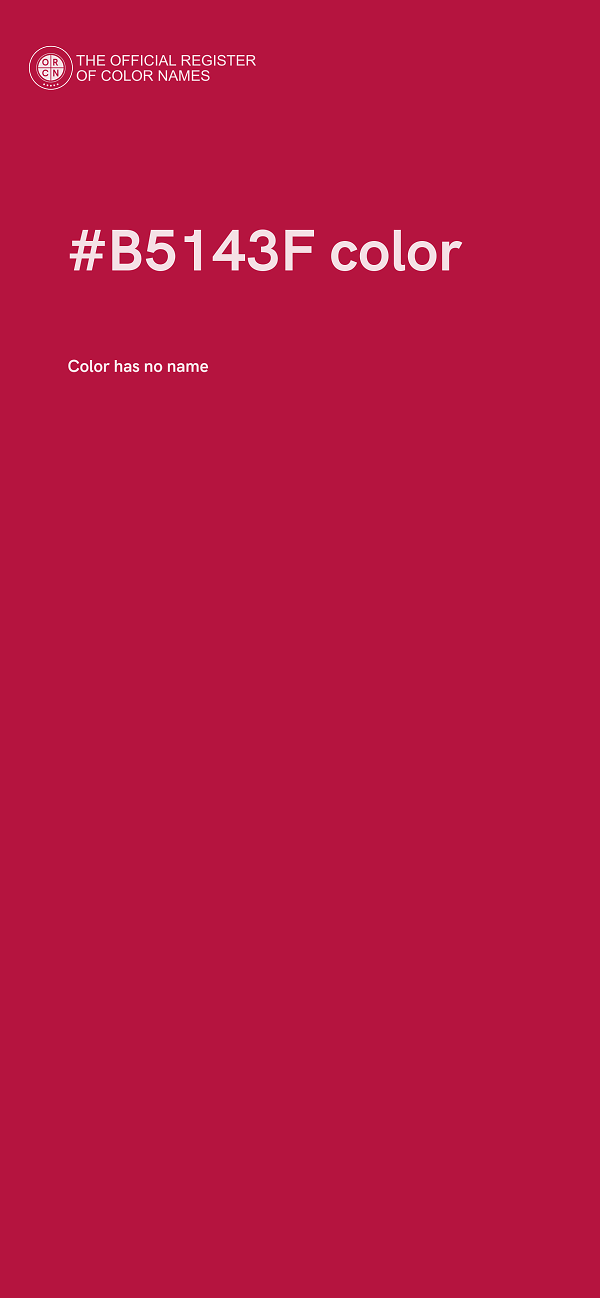 #B5143F color image
