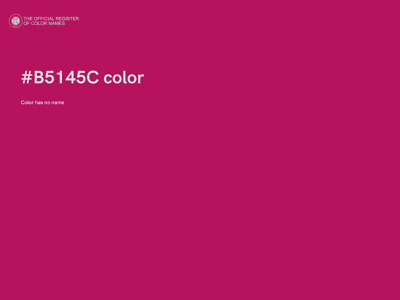 #B5145C color image