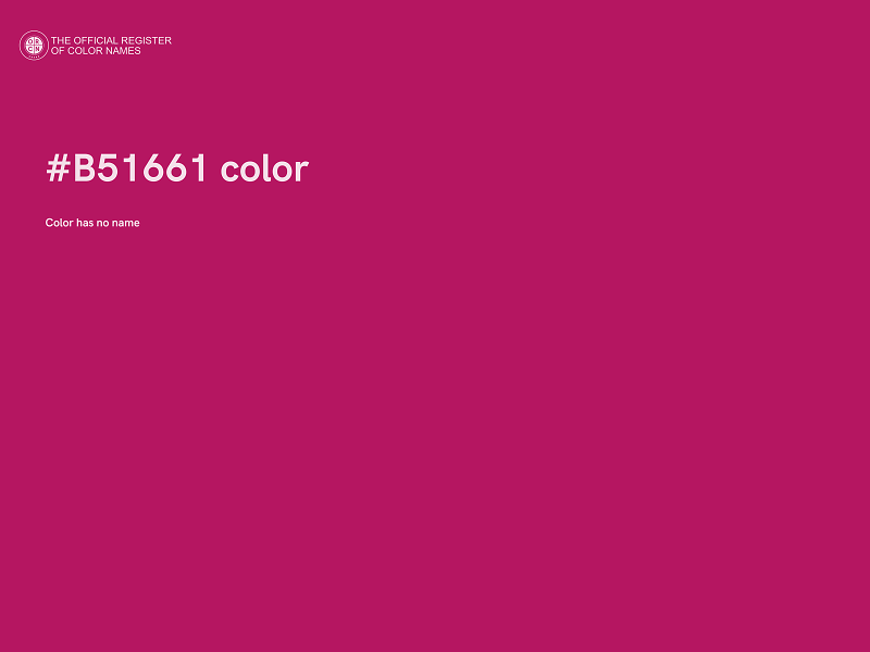 #B51661 color image