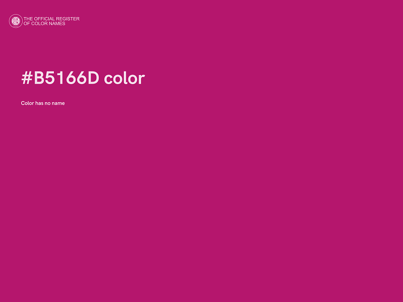 #B5166D color image