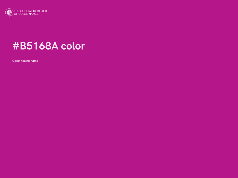 #B5168A color image