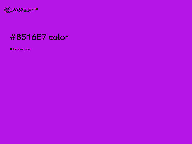 #B516E7 color image