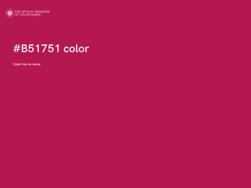 #B51751 color image