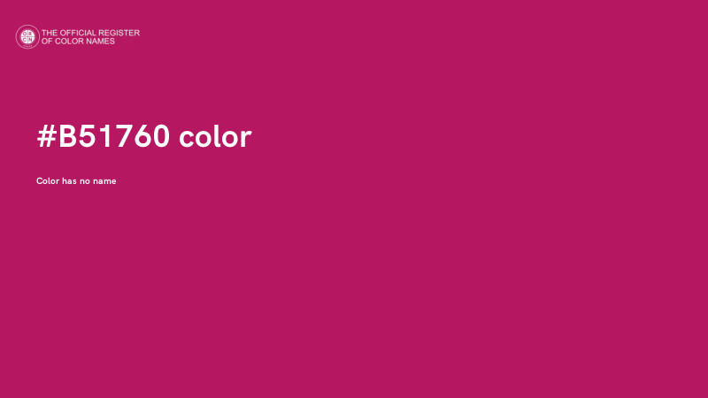 #B51760 color image