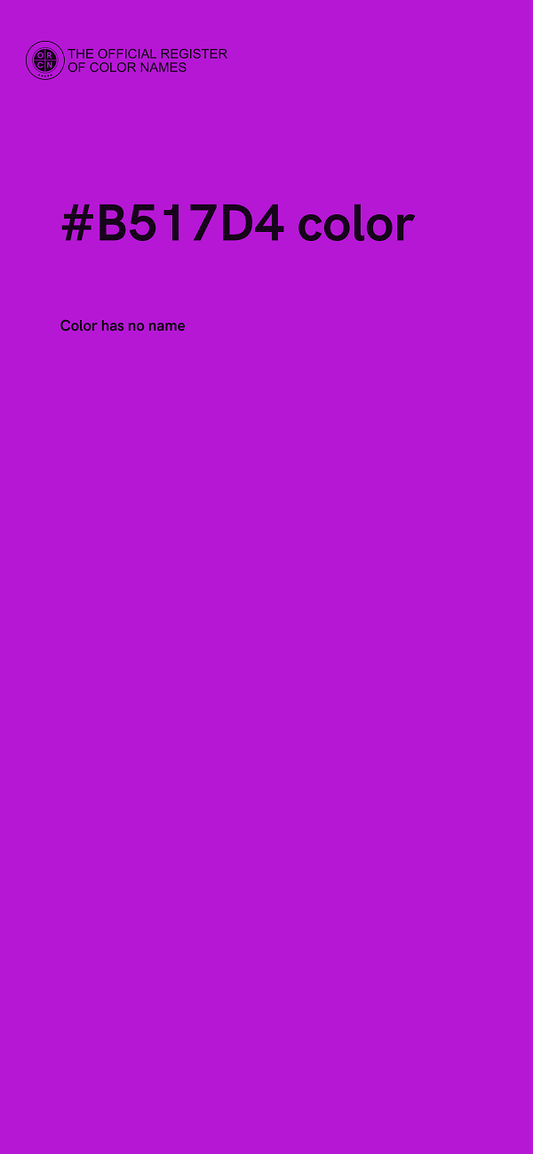 #B517D4 color image