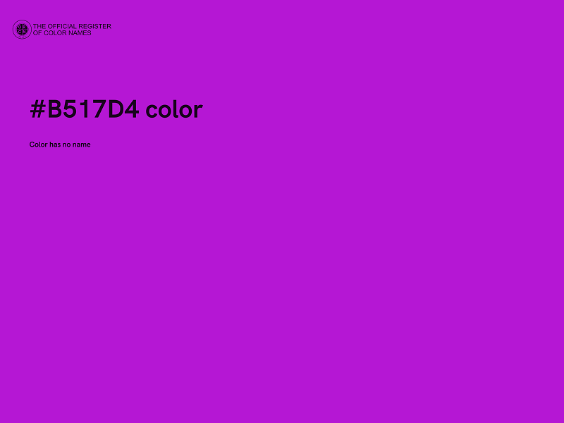 #B517D4 color image