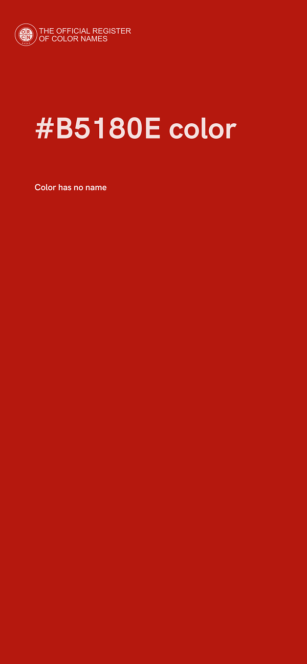 #B5180E color image