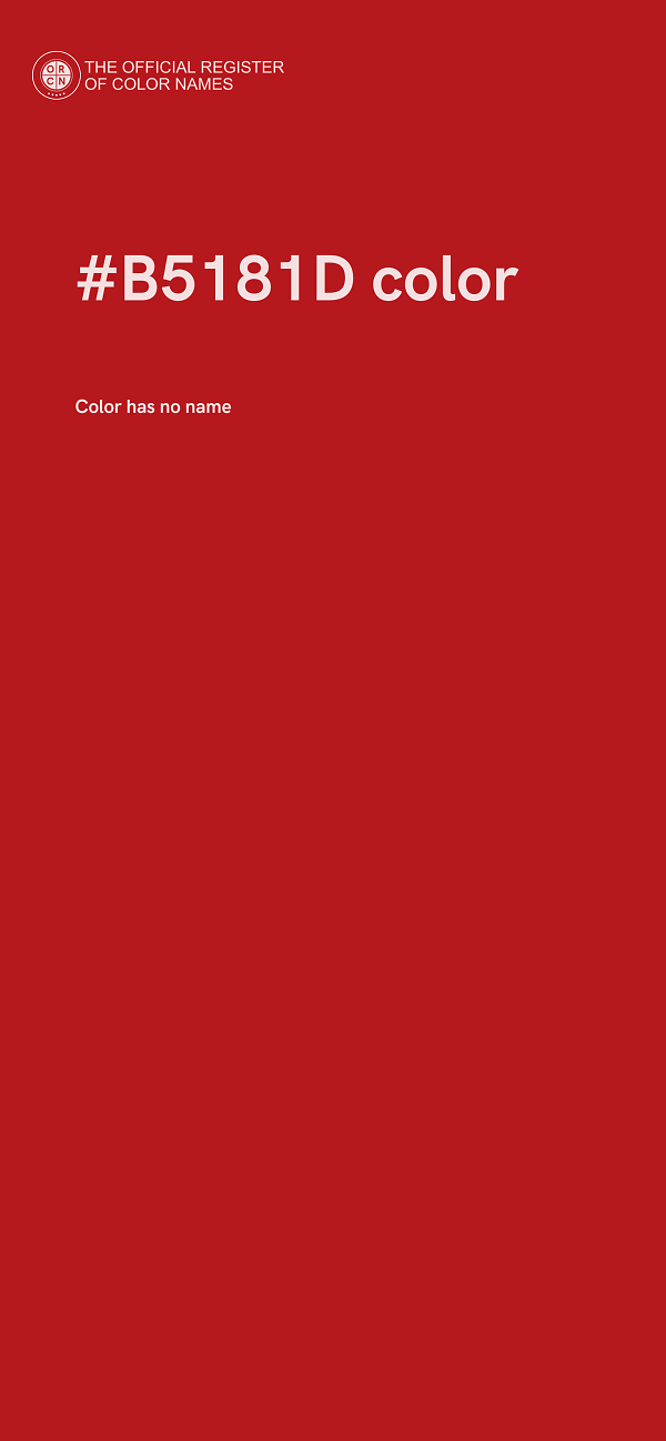 #B5181D color image
