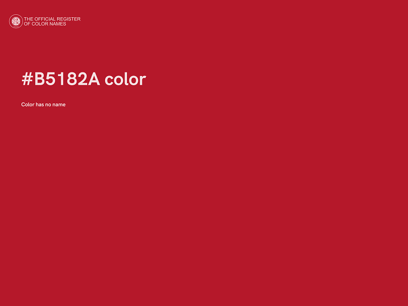 #B5182A color image