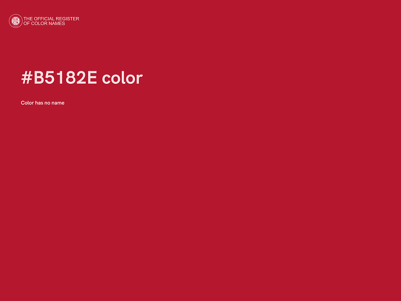 #B5182E color image