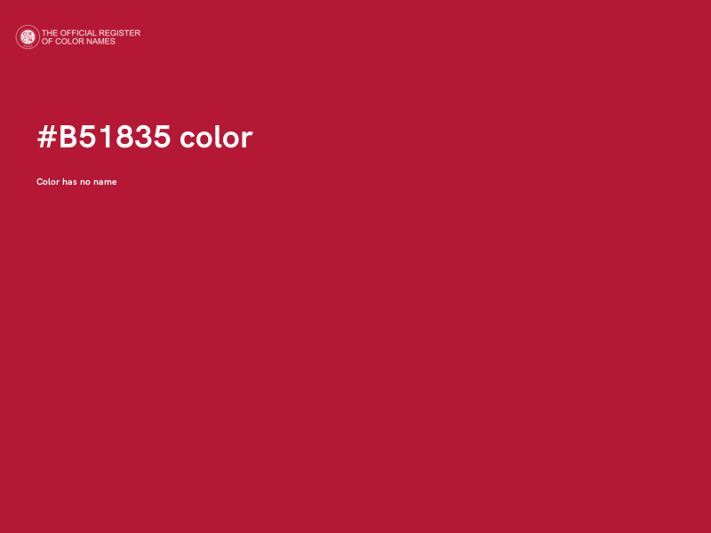 #B51835 color image