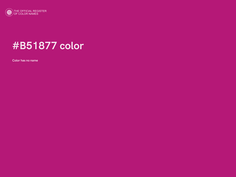 #B51877 color image