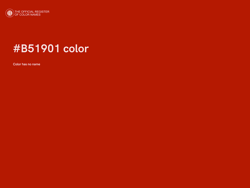 #B51901 color image