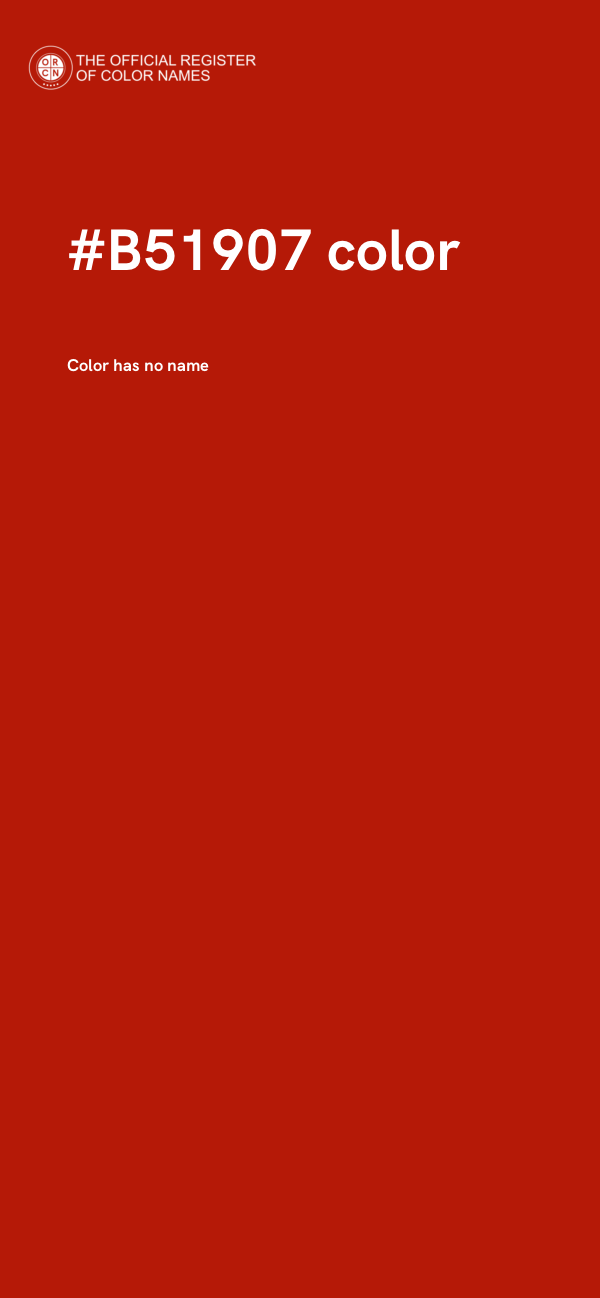 #B51907 color image