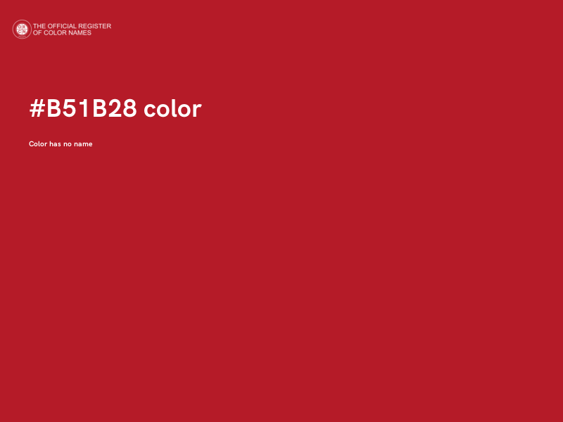 #B51B28 color image